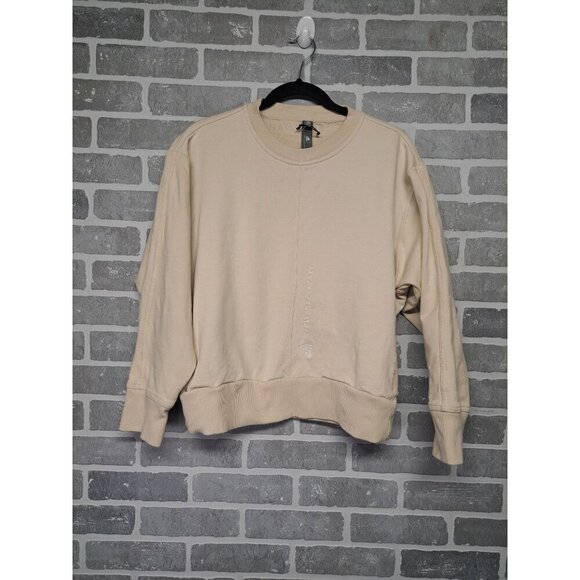 Stella McCartney BY Adidas Pullover Crewneck‎ Sweatshirt Cream  Size 2XS - Picture 1 of 12